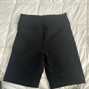Black Lululemon Biker shorts, long